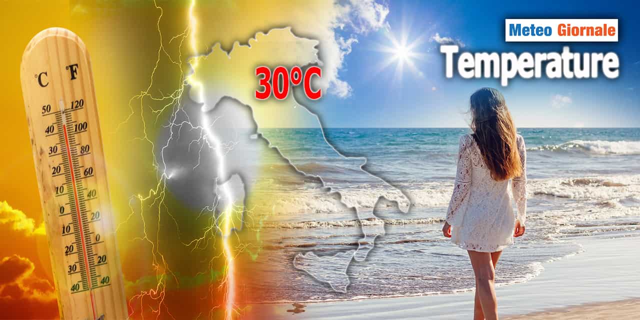 Meteo: Temperature, ecco il caldo fino a 30°C