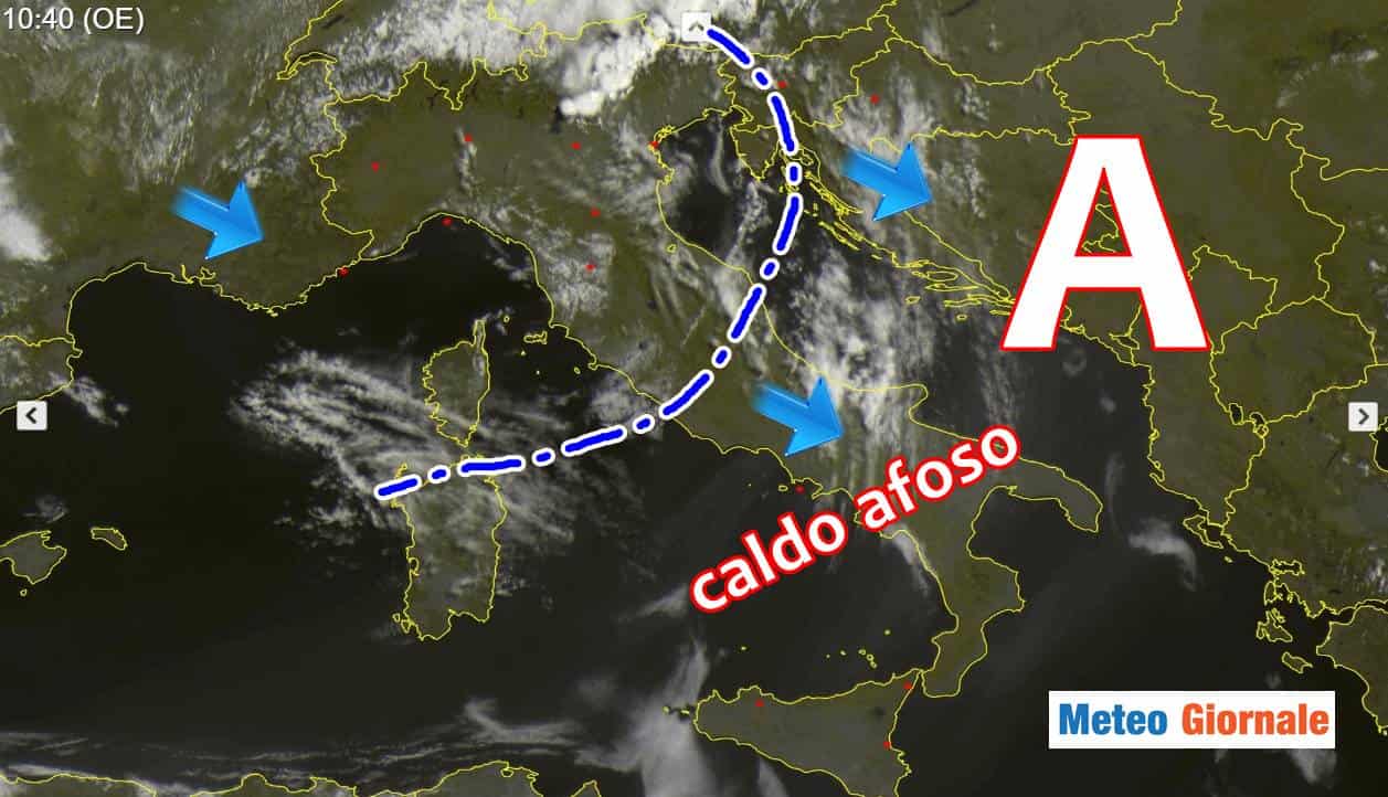 Meteo: caldo e afa agli sgoccioli, ecco il cambiamento