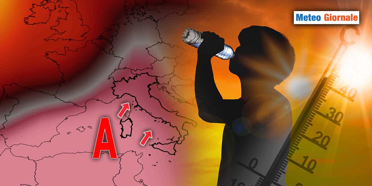 METEO, dure conseguenze alla “temperatura” estiva con l’Alta Pressione che viene dall’Africa