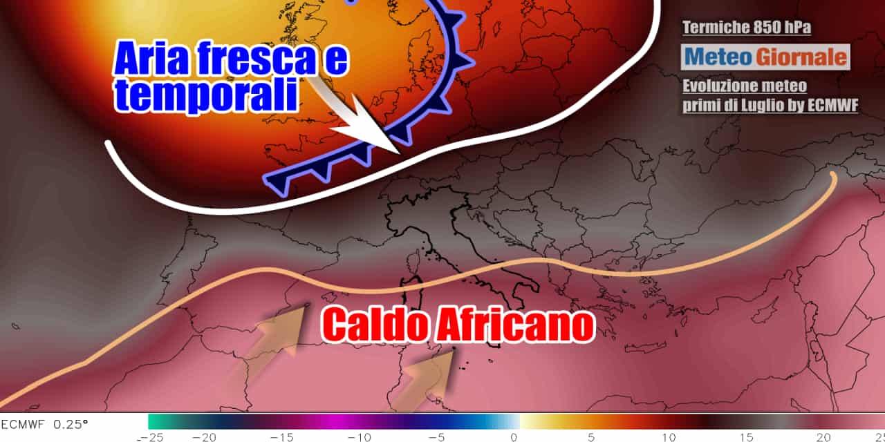 Meteo inizio Luglio: scenario stravolto, torna l’incubo del caldo africano