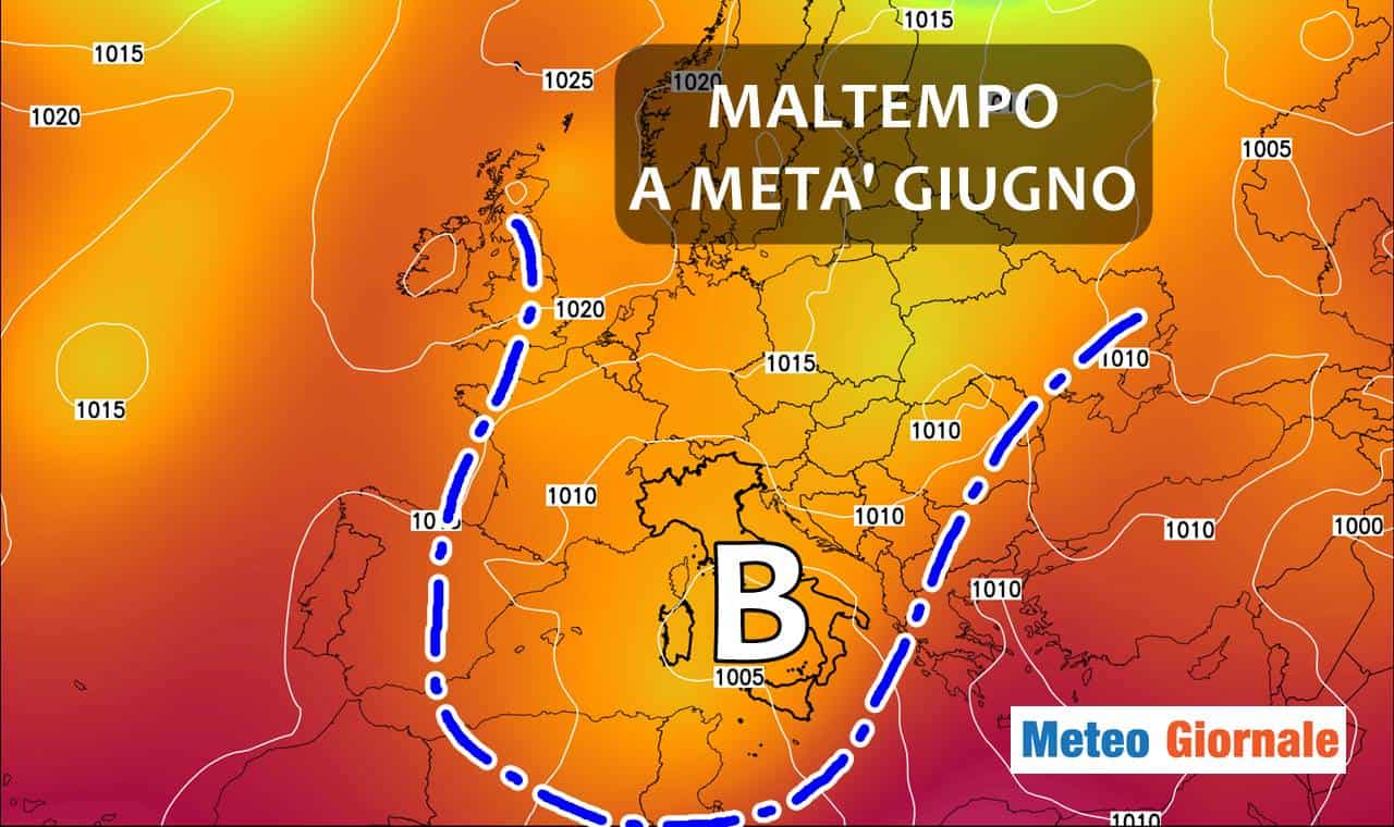 Meteo: shock nel pieno di Giugno, altro che CALDO!