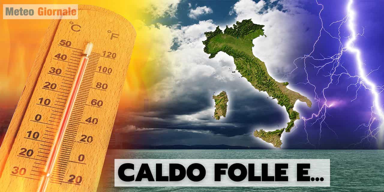 Meteo africano, prepariamoci alla calura estrema, però anche a repentine burrasche