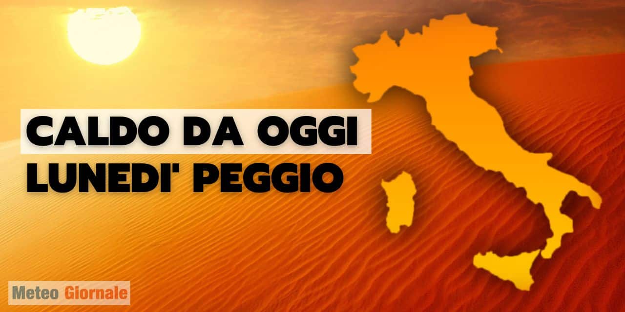 Meteo: inizia la svolta, siamo in rotta verso per la prima grande ondata africana