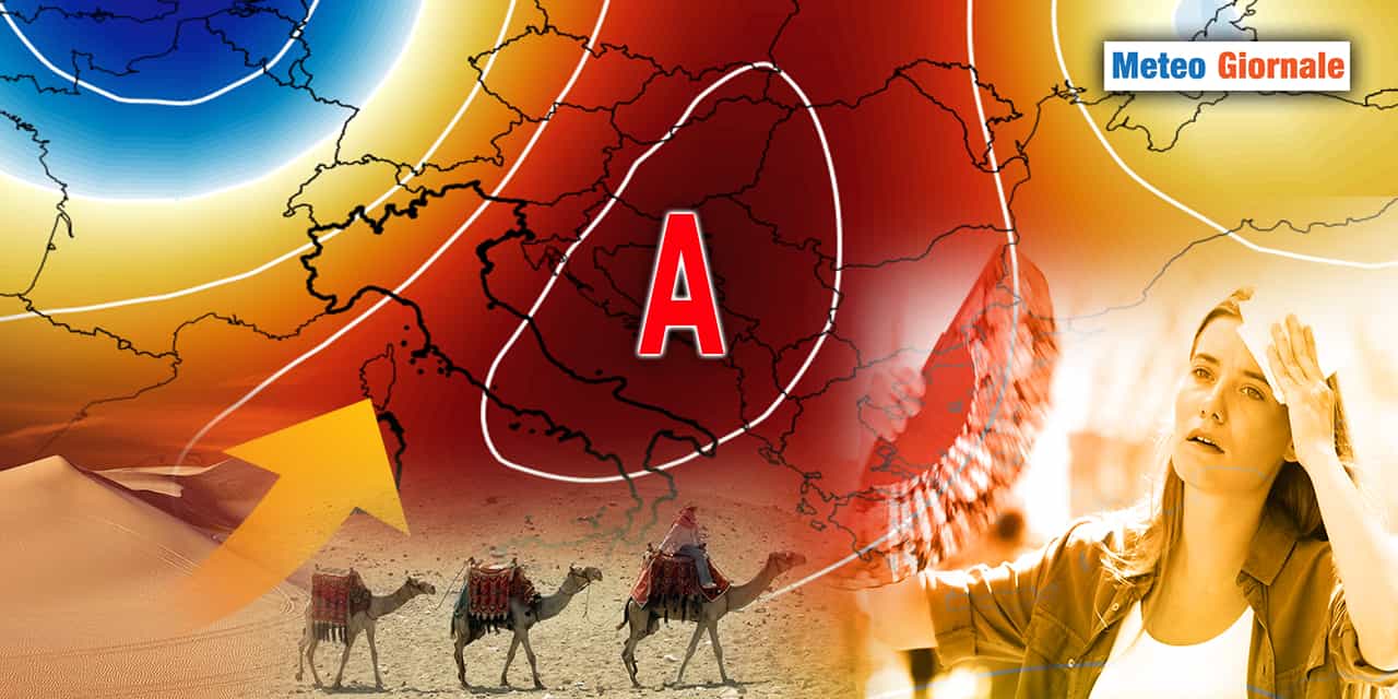 Meteo di LUGLIO: fornace africana scatenata