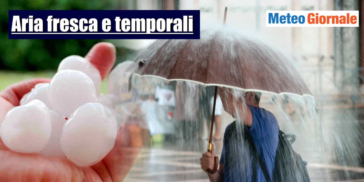 Meteo: weekend, tra sferzata di temporali intensi e grandine