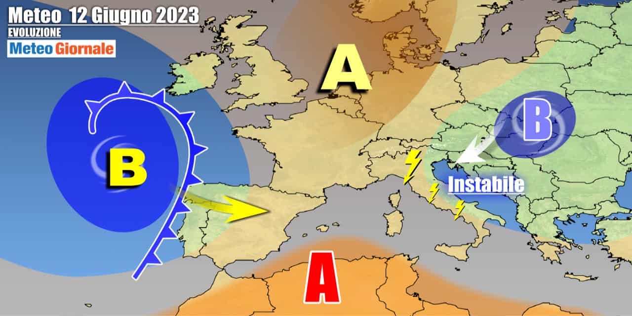 Meteo Italia: Estate più in crisi, prossima settimana a rischio nubifragi