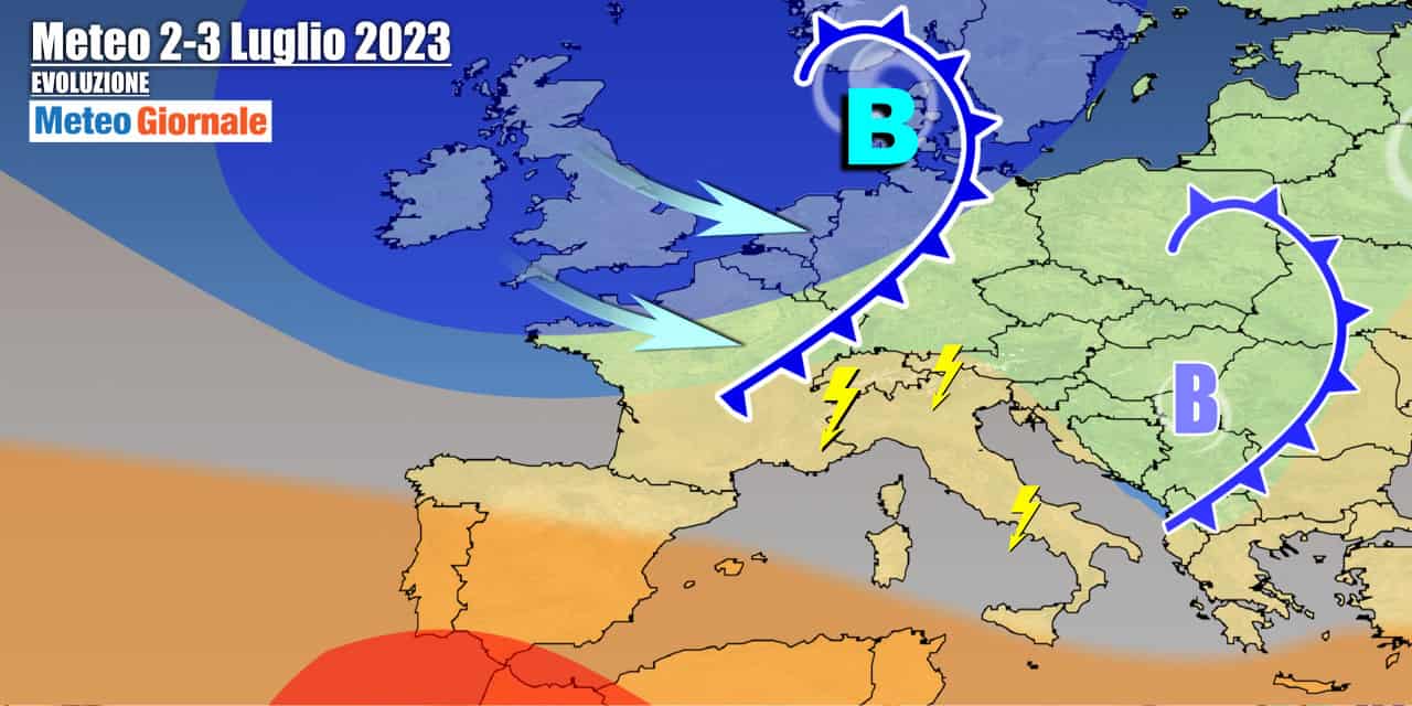 Meteo Italia: raffica di temporali nel weekend, poi di nuovo caldo africano