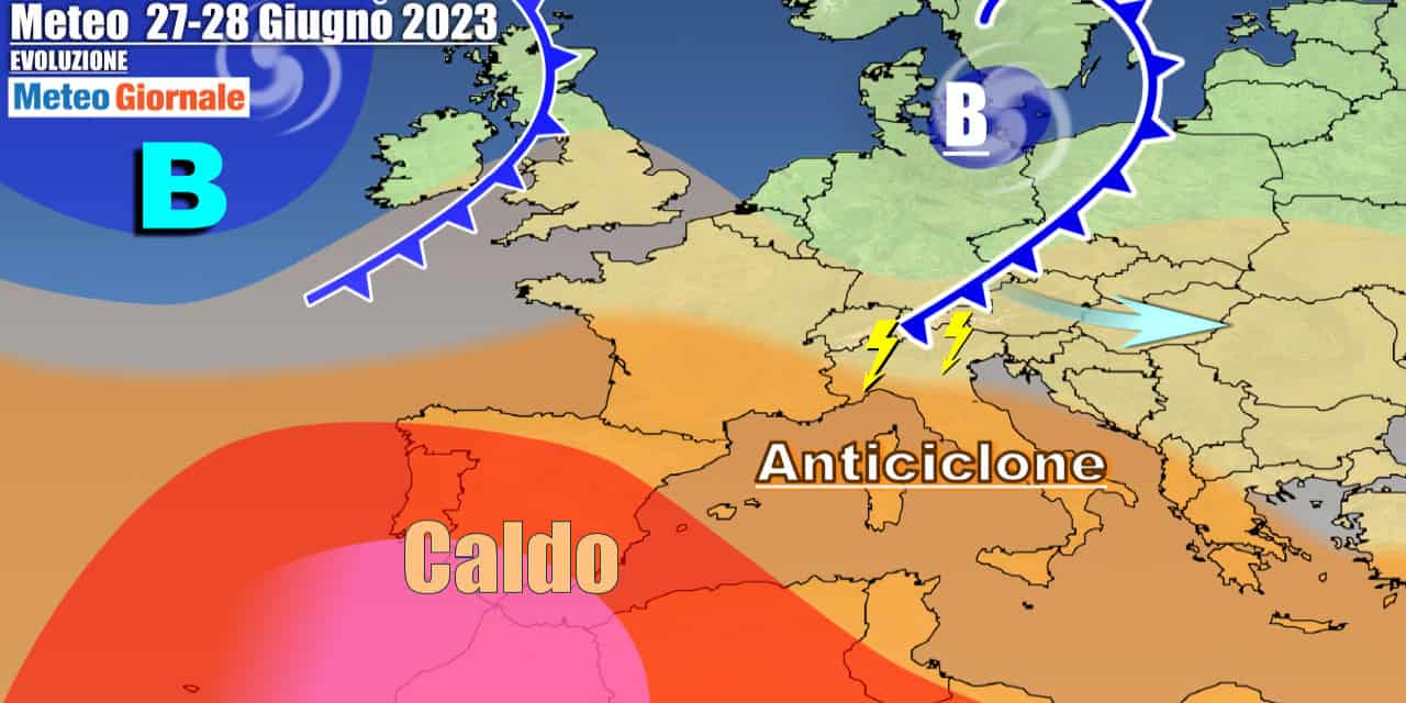 Meteo Italia: tra caldo e arrivo di forti temporali, avvio Luglio esplosivo
