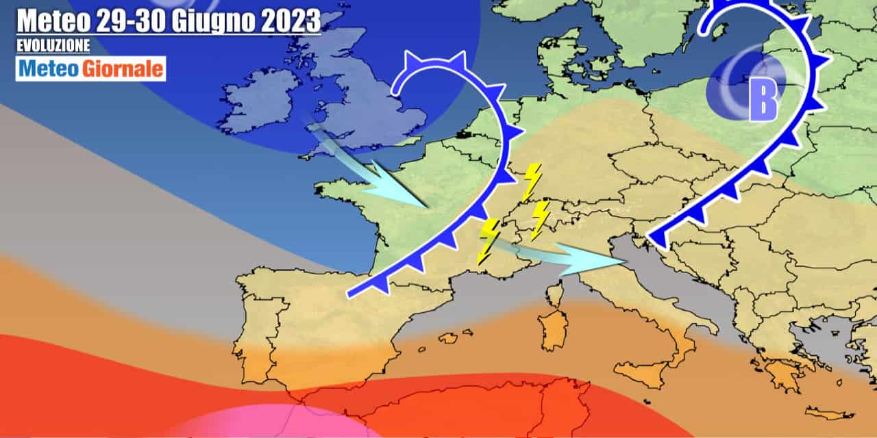 Meteo Italia: riecco i temporali, meno caldo e novità per il weekend
