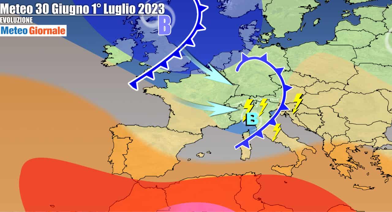 Meteo Italia: in arrivo temporali, grandine, con strascichi sino al weekend