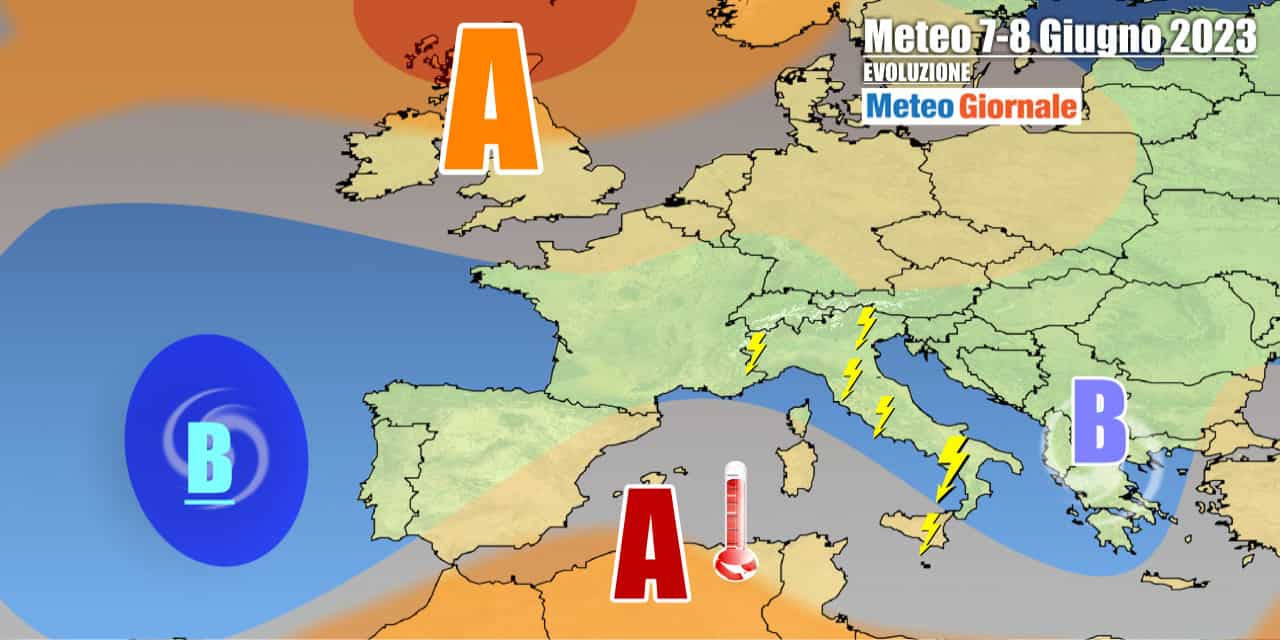 Meteo Italia: ancora temporali e poi novità con l’arrivo del caldo estivo