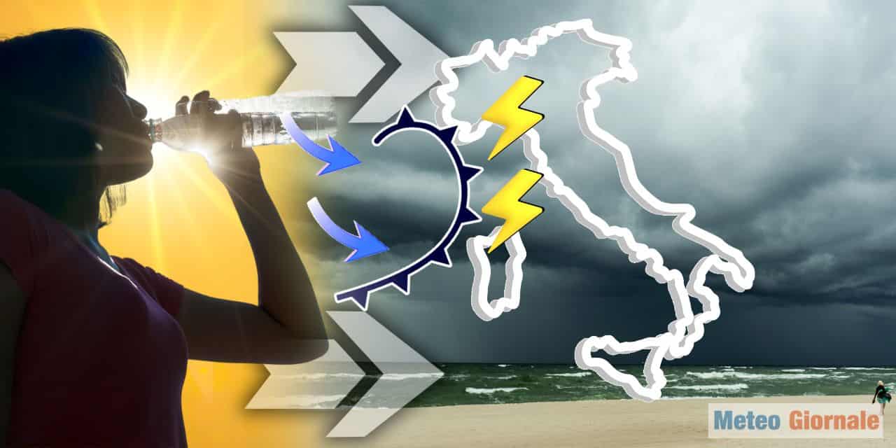Meteo: caldo INTENSO, ecco quando CAMBIA TUTTO a suon di TEMPORALI