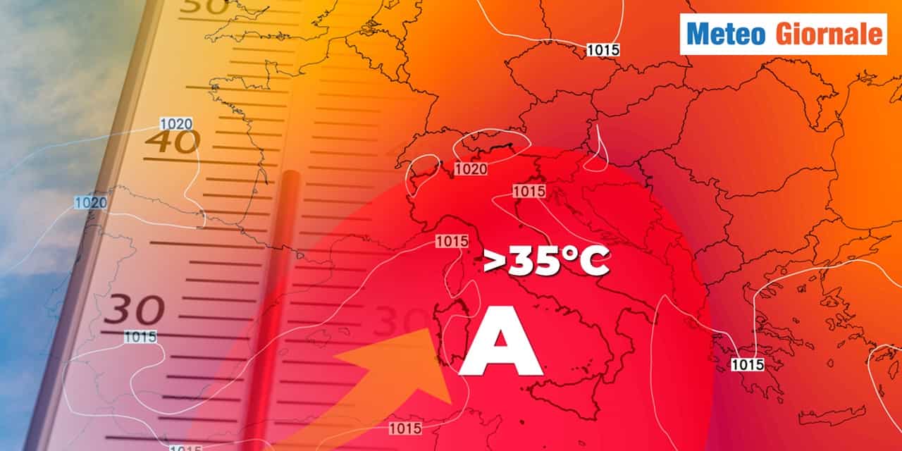 L'anticiclone africano dilaga verso l'Italia: oltre 35 gradi a metà settimana