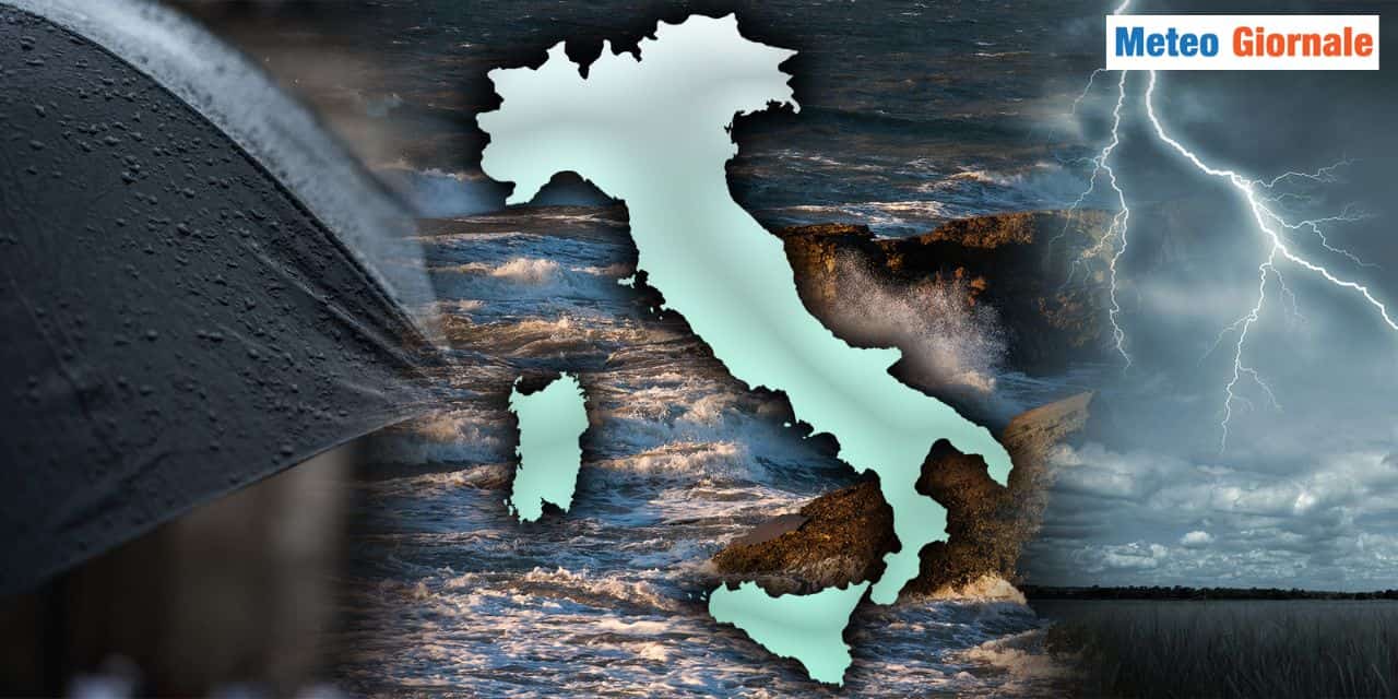 Meteo: nel Weekend BLITZ TEMPORALESCO, con possibili FENOMENI ESTREMI