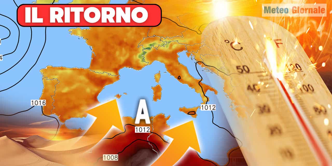 Previsioni meteo: termina l’onda di calore, ma l’anticiclone africano è in arrivo nuovamente