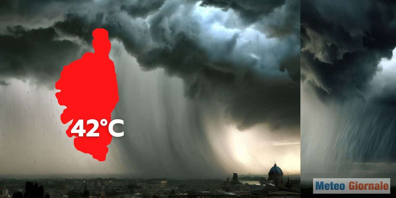 Meteo: la Corsica record di caldo. Francia, temporali atroci