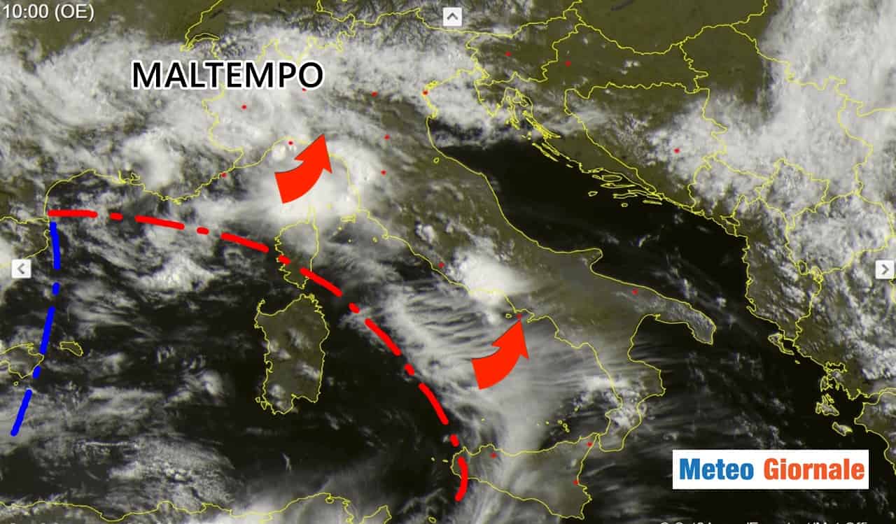 Meteo: ecco l’ennesima ondata di maltempo