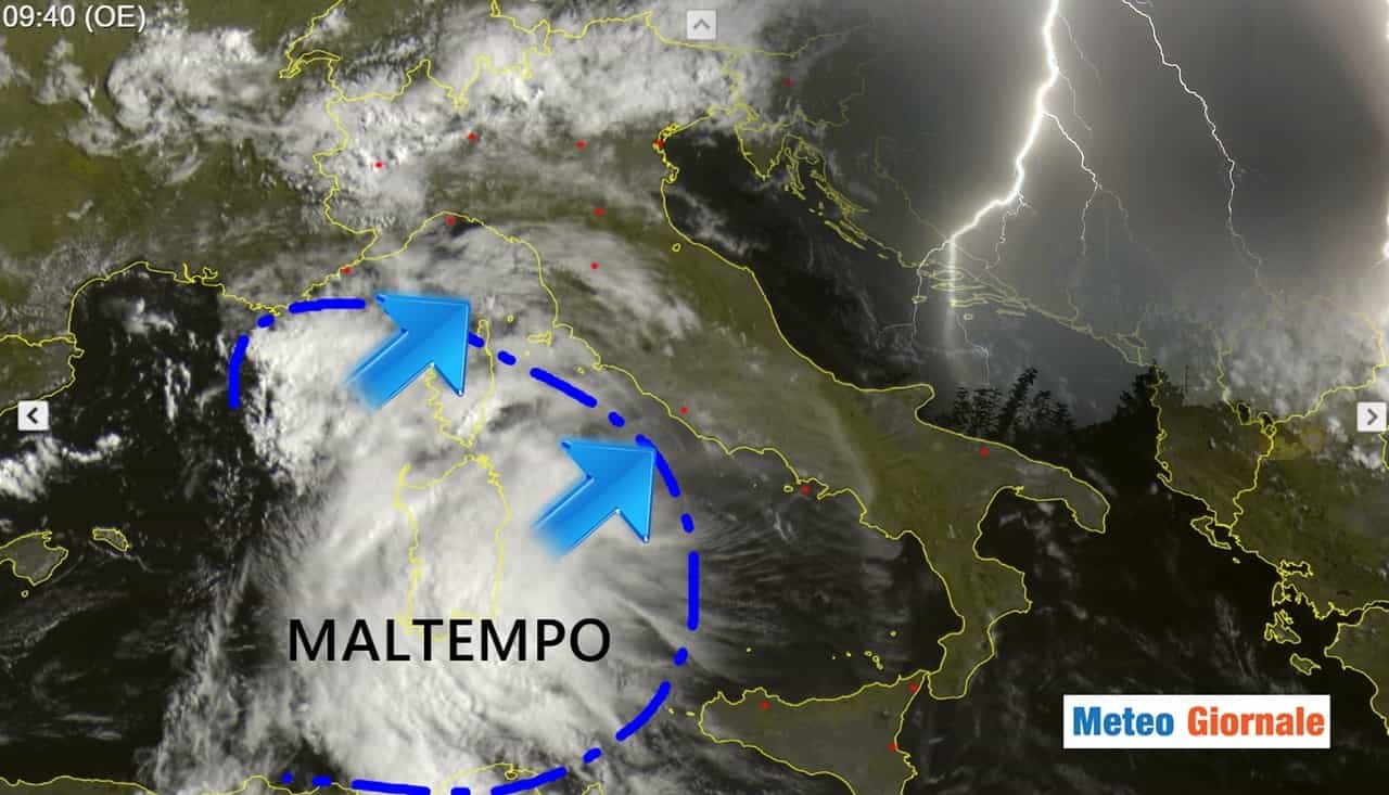 Meteo: la depressione della domenica, eccola in Italia!