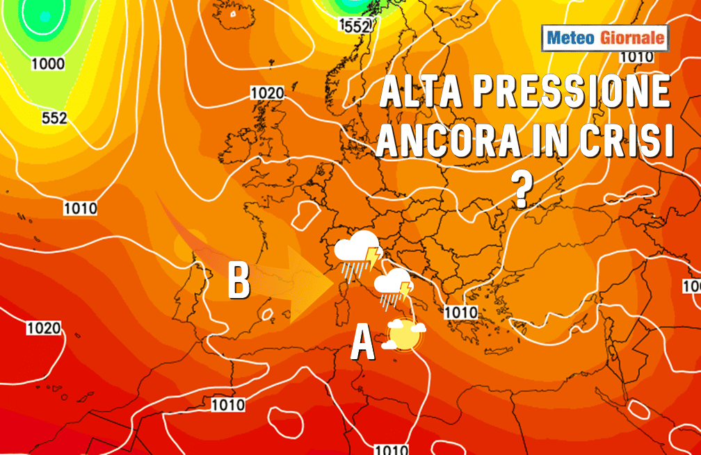 Meteo: un nuovo attacco perturbato in vista per l'inizio della prossima settimana?