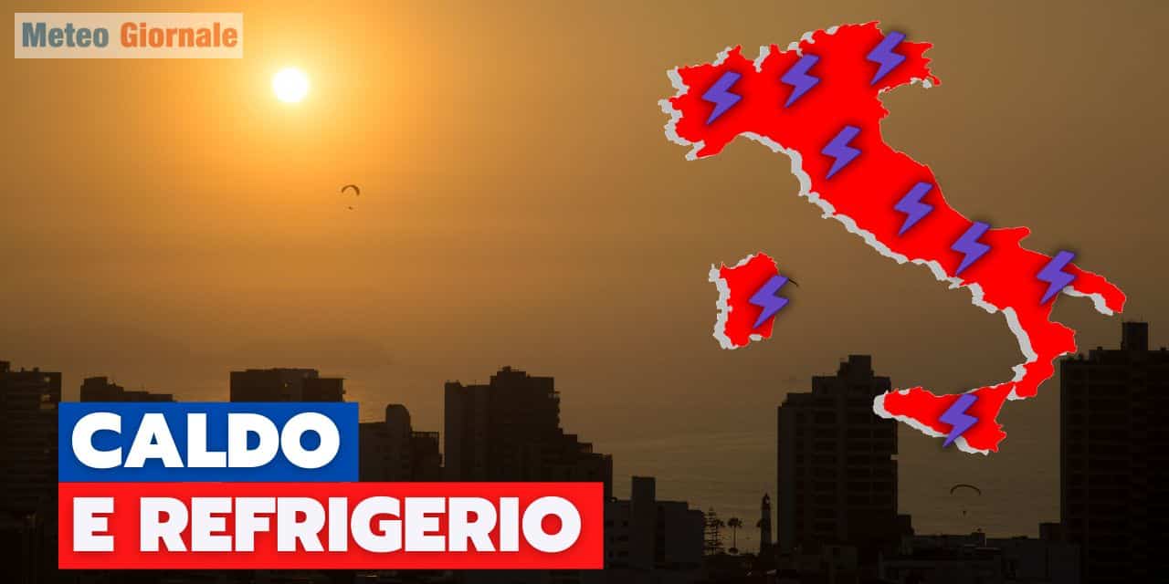 Previsioni meteo: Italia in fiamme, segue shock refrigerio con temporali