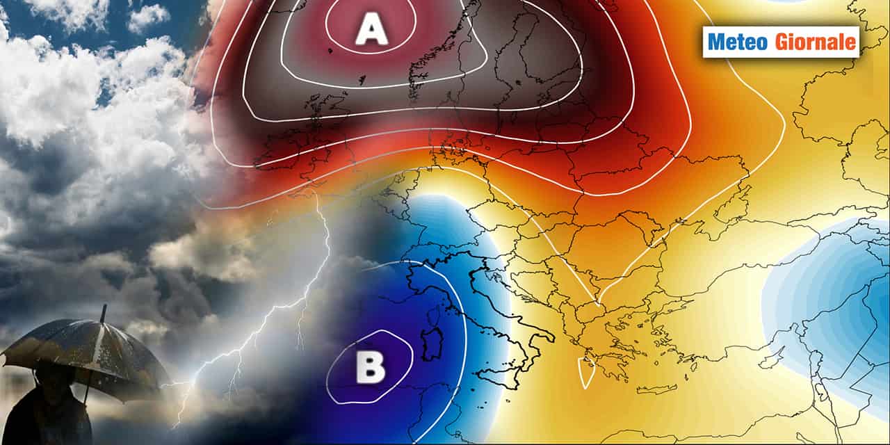 Meteo: Prossima Settimana, arriva un nuovo Vortice di Maltempo