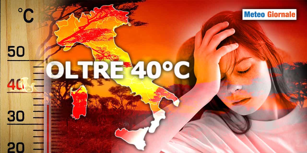 Meteo: Prossima settimana, che CALDO! Temperature oltre i 40°C