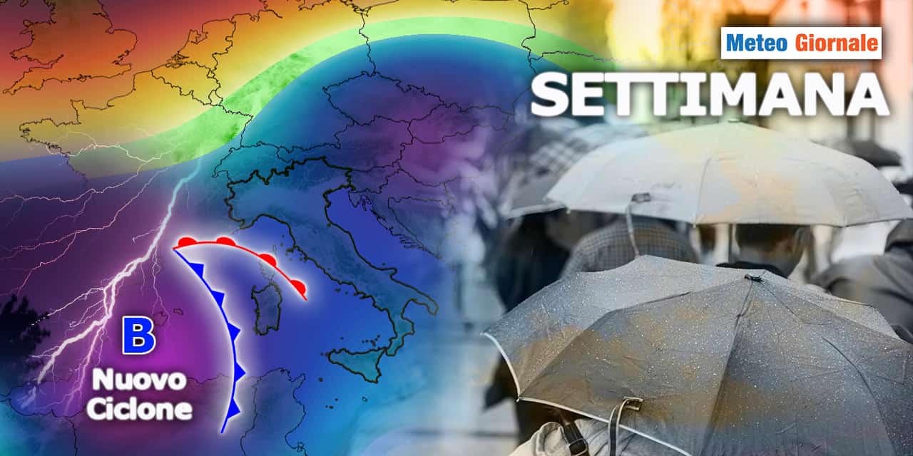 Meteo Settimana: Stabilità lontanissima! Anzi, arriverà pure un nuovo Ciclone