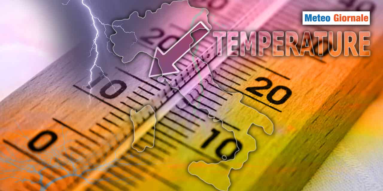 Meteo: Temperature giù! Brusco scivolone anche di 10°C