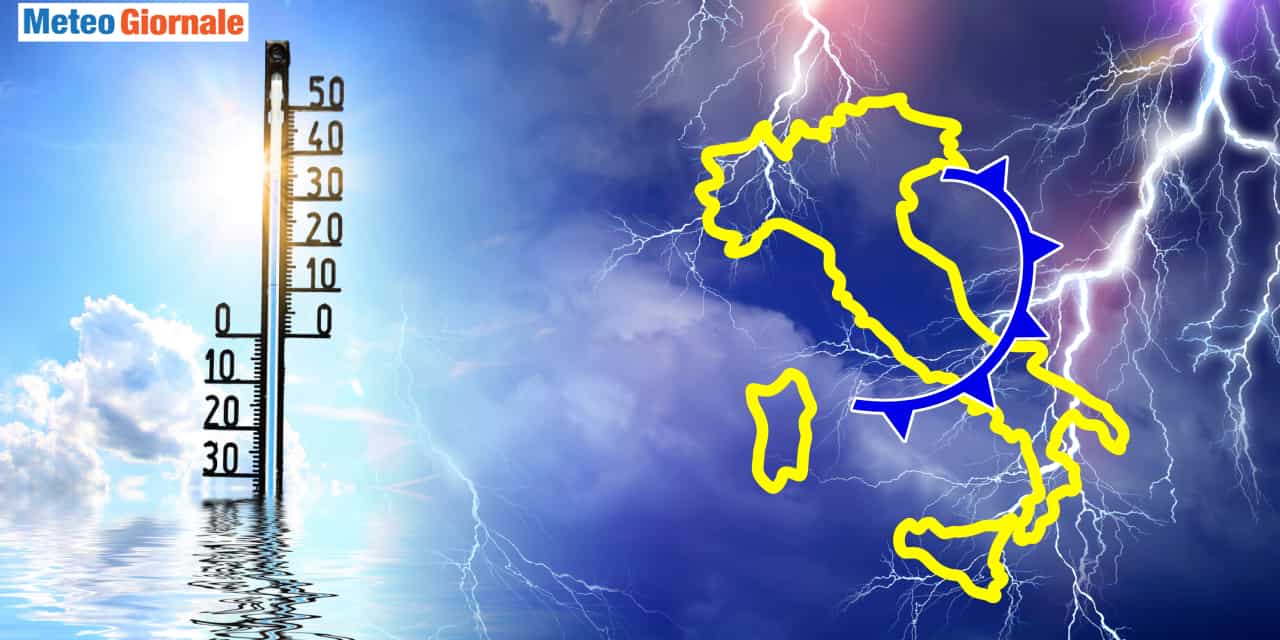 Meteo inizio luglio: calo termico e nuovi forti temporali, poi si cambia
