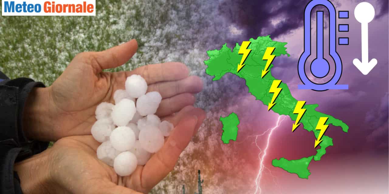 Meteo: furiosi temporali spazzeranno il caldo, ecco quando avremo il refrigerio