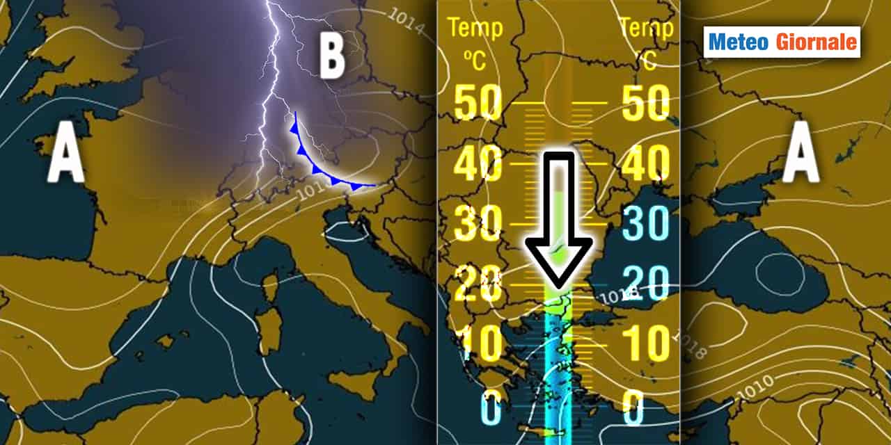 Meteo: flettono Pressione e Temperature. Weekend a rischio?