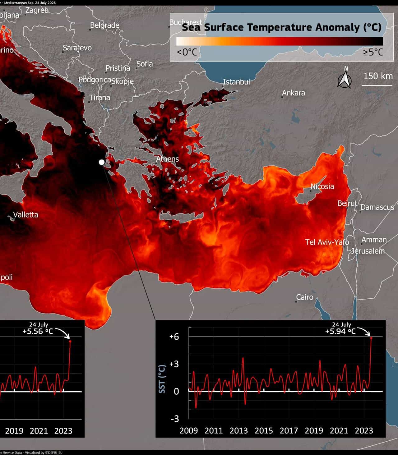 Meteo: Grave Ondata di Calore Marino nel Mediterraneo
