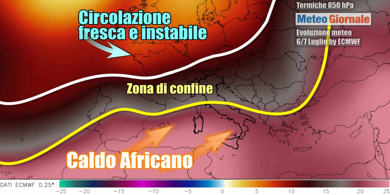 Meteo: dai temporali alla feroce ondata di caldo, ultimi aggiornamenti