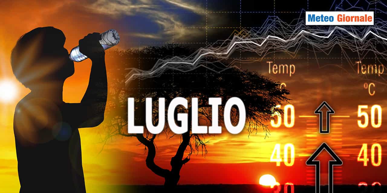Rialzo termico vertiginoso: meteo di LUGLIO mai visto