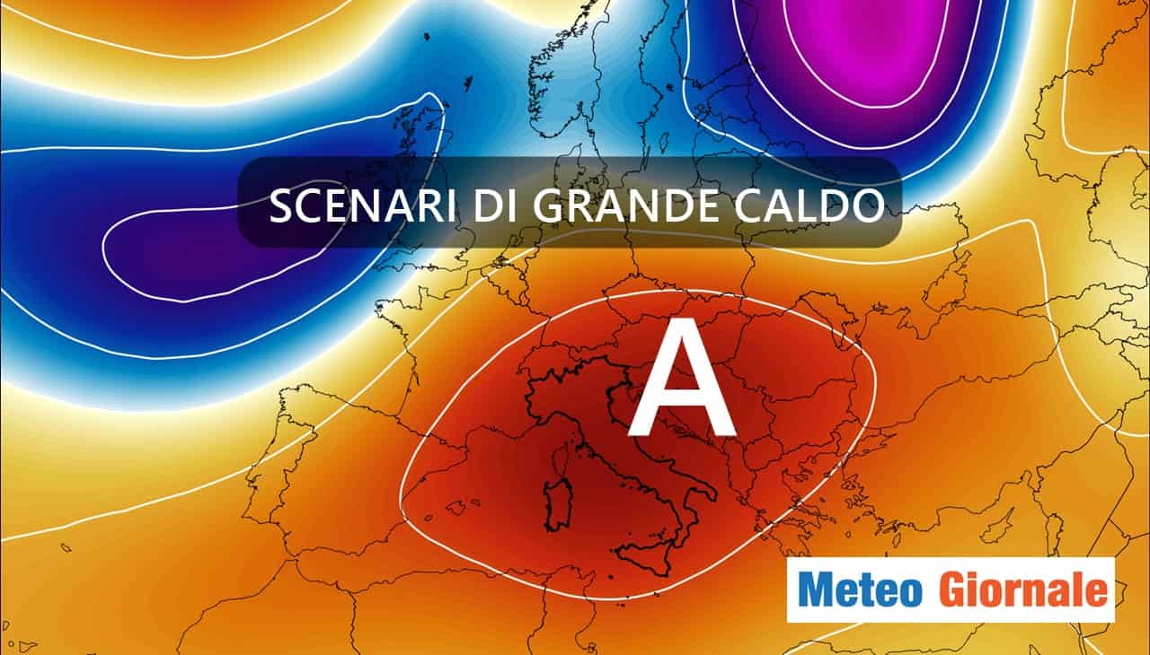 Meteo: scenari clamorosi di caldo incessante