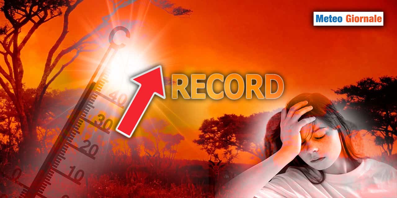 Evoluzione METEO allucinante, a rischio RECORD di caldo