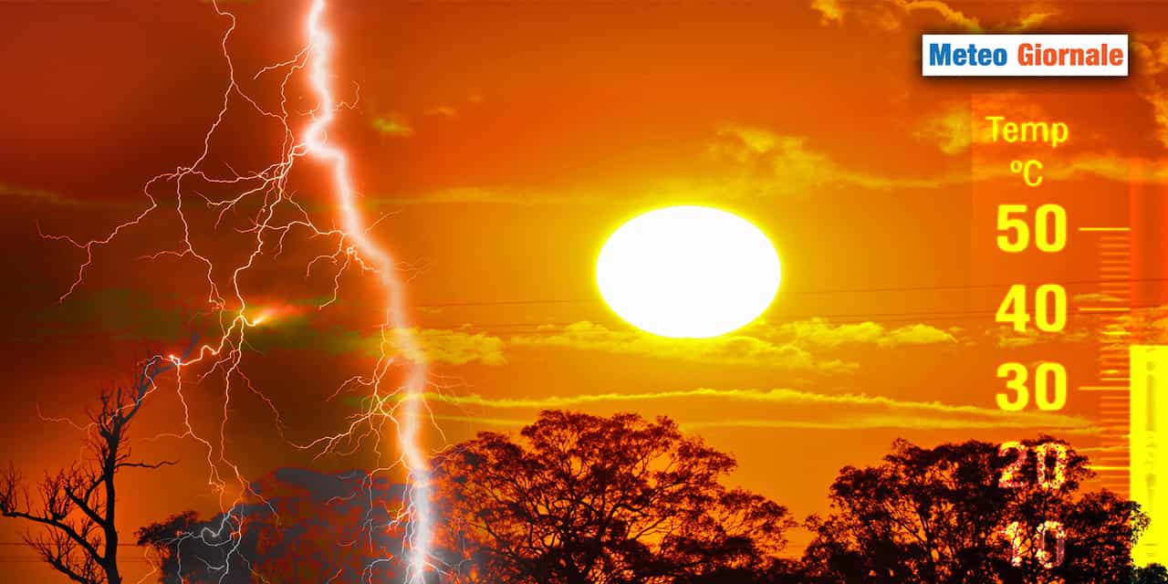 CALDO e TEMPORALI record: questo meteo non va bene