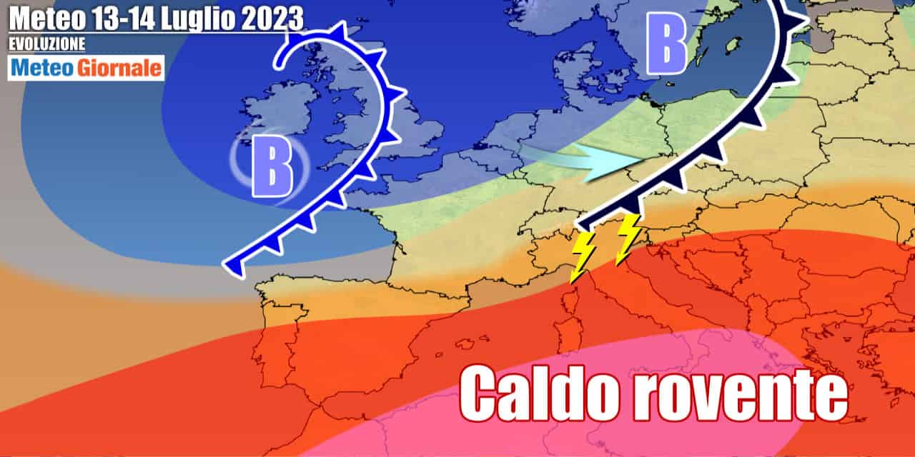 Meteo Italia: grande caldo, ma stanno per tornare temporali e grandine