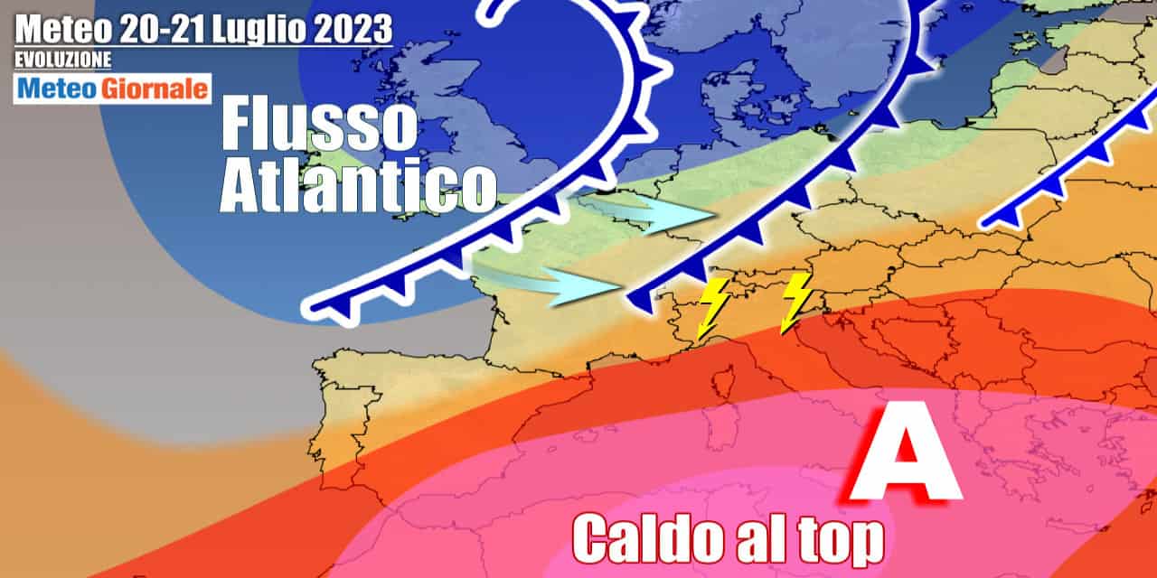 Meteo Italia: gran caldo all’apice e primi violenti temporali in arrivo