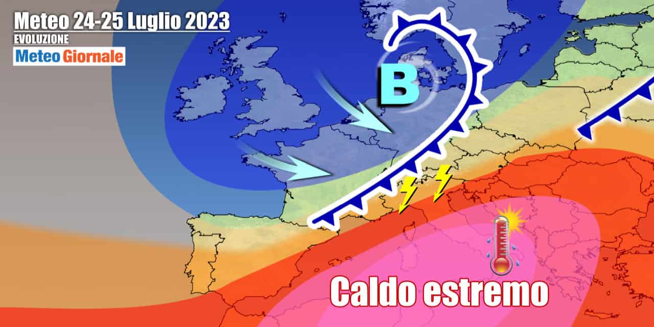 Meteo Italia: nuova fiammata di caldo record, poi ribaltone in vista