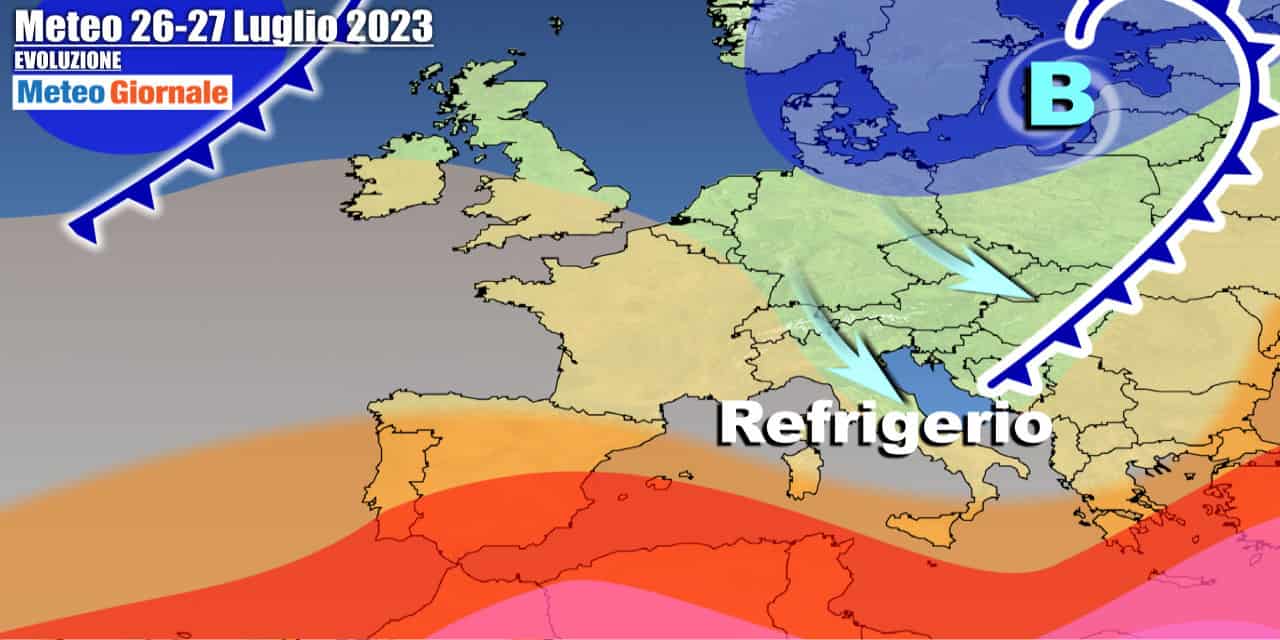Meteo Italia: cambia tutto, aria fresca scalzerà bolla di caldo record