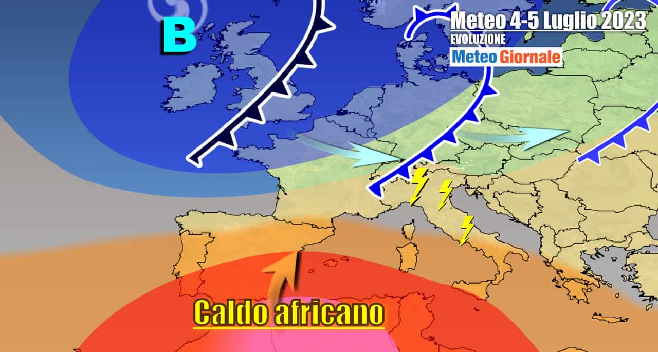 Meteo Italia: frequenti temporali, ma poi torna l’incubo del caldo africano