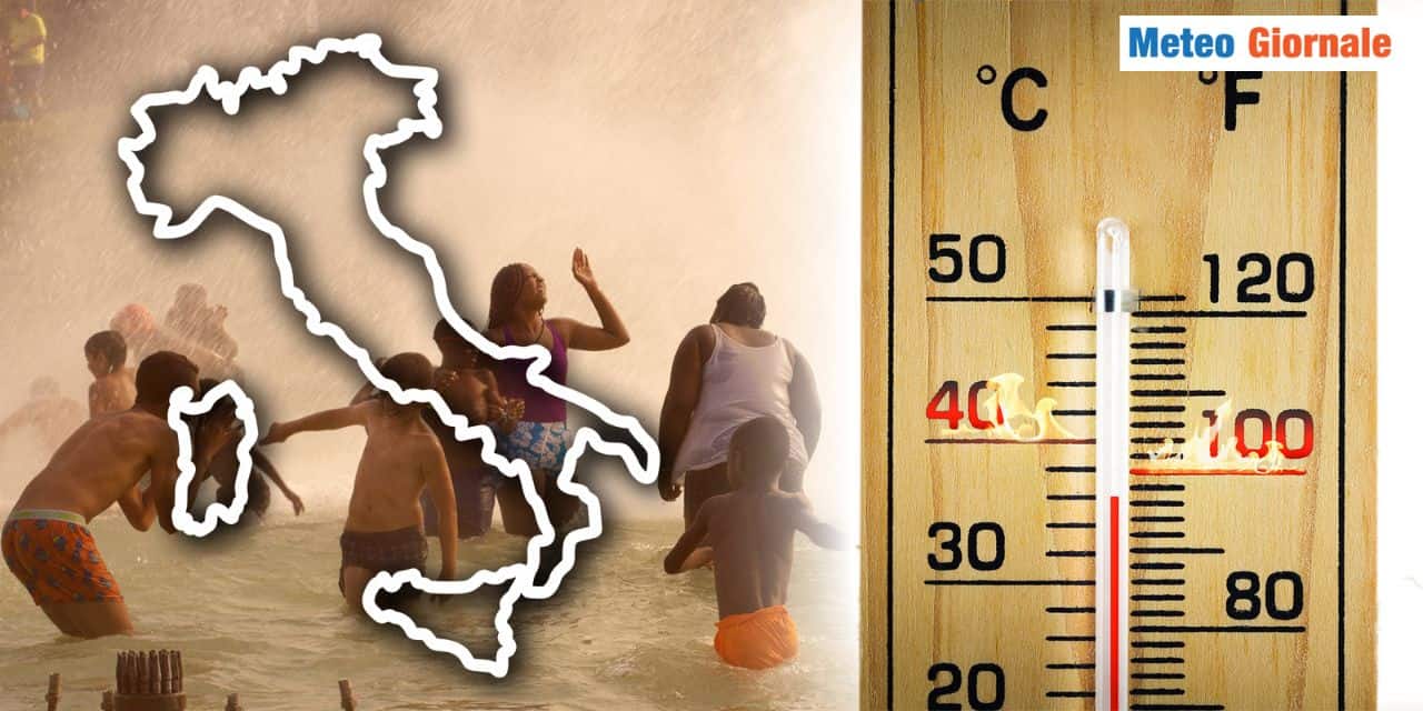 Previsioni meteo: caldo brutale a 40 gradi in diverse città italiane