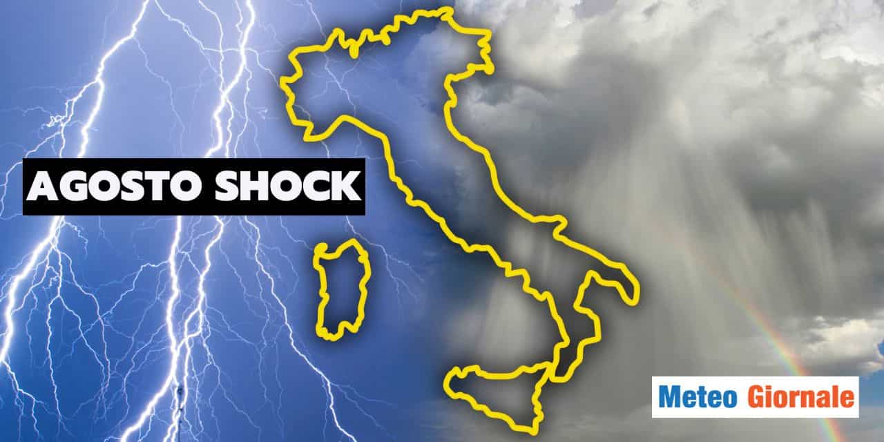 Meteo: la doppia perturbazione che metterà in crisi Agosto