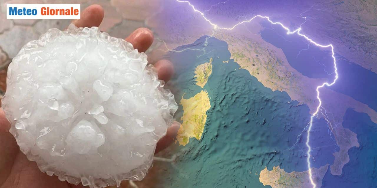 Meteo: grosse novità per fine Luglio. Purtroppo, anche grandine grosse dimensioni