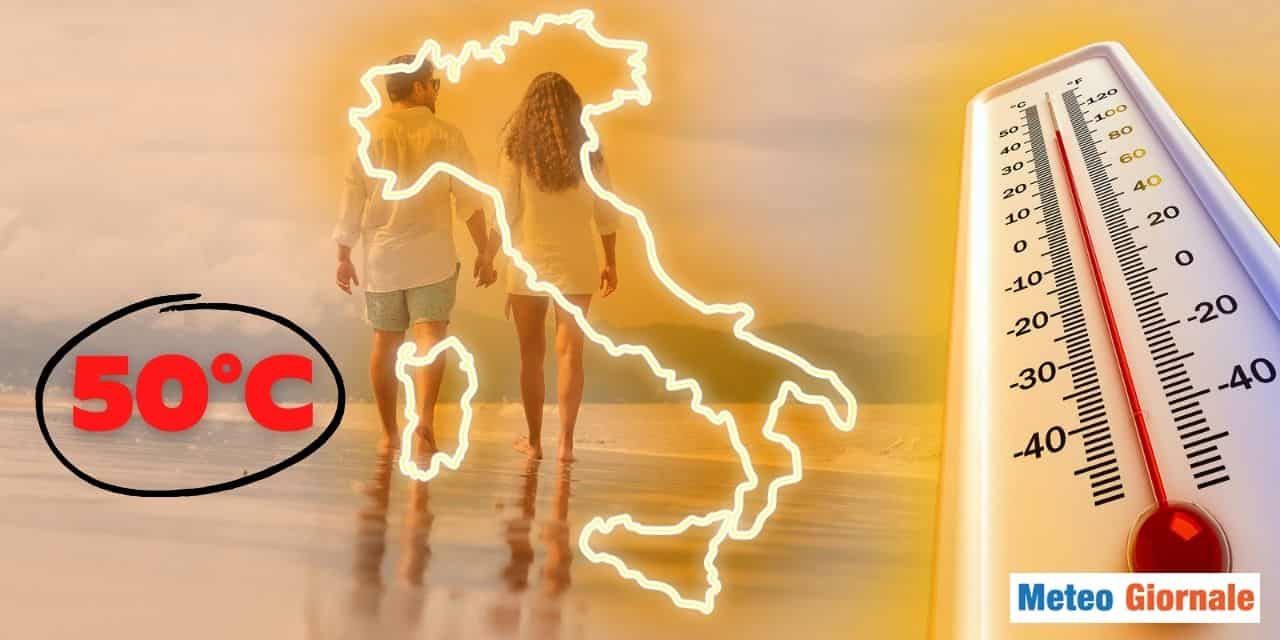 50 gradi? Italia, meteo estremo potrebbe battere il record europeo di caldo