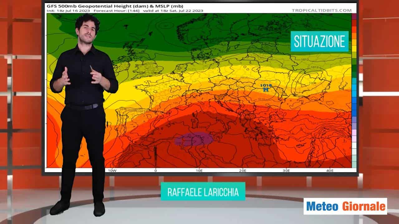 Meteo domani: la massima estensione del caldo intenso sull'Italia [VIDEO]
