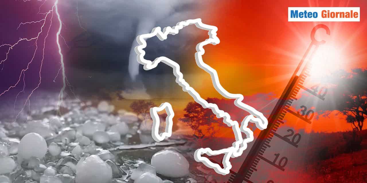 Meteo, dopo la TEMPESTA di caldo, quella di bombe d'acqua, fulmini e grandine