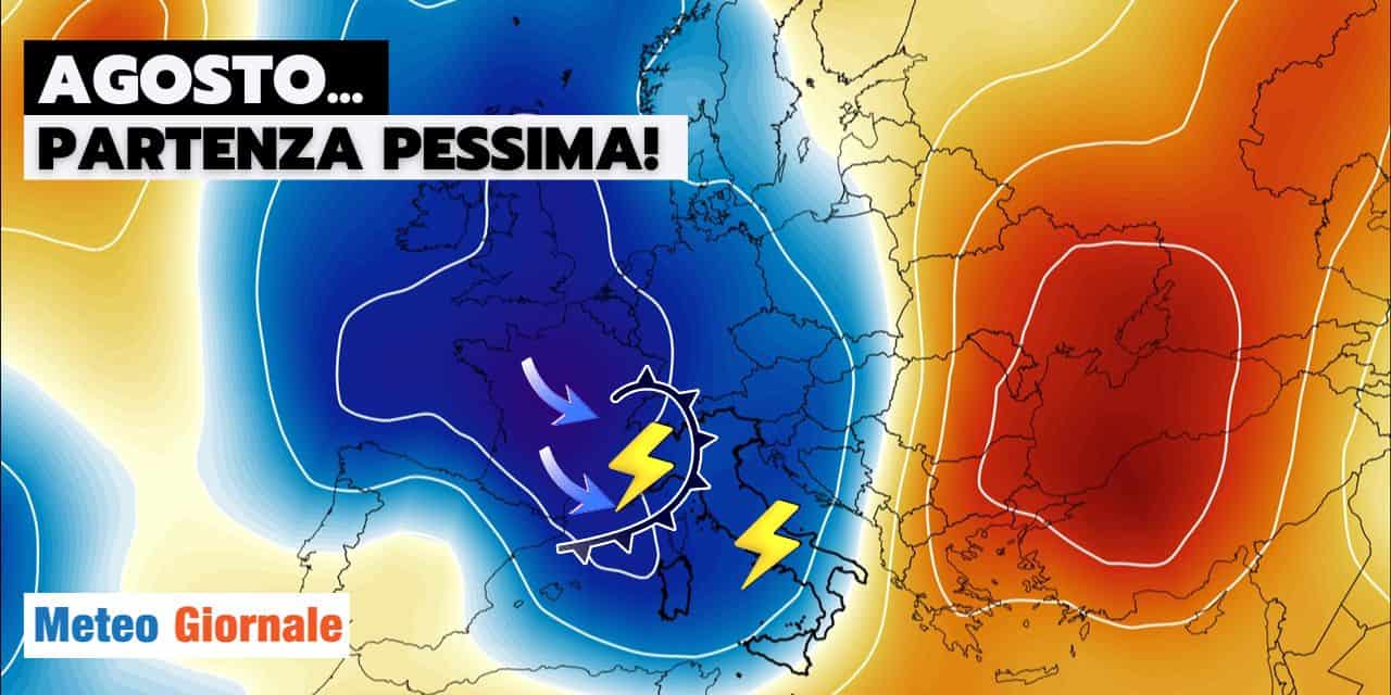 Meteo: prima vera crisi d'Estate, Agosto parte male