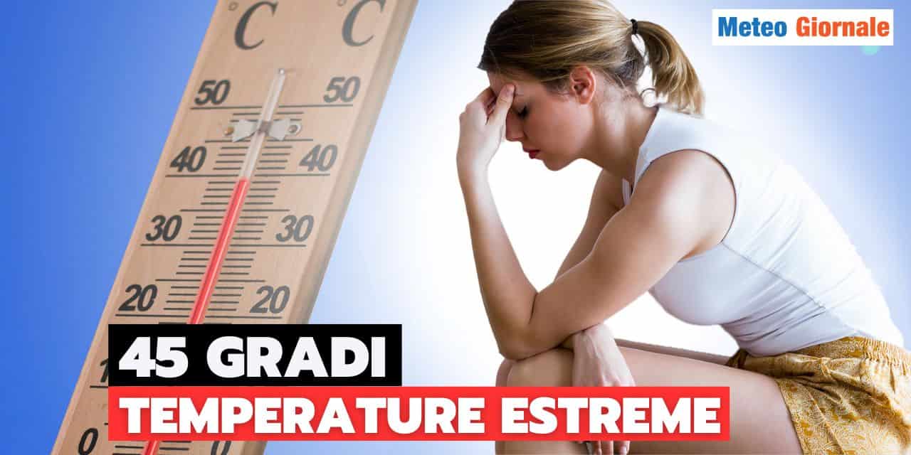 Meteo: arriva un’ondata di calore africano in Italia asfissiante